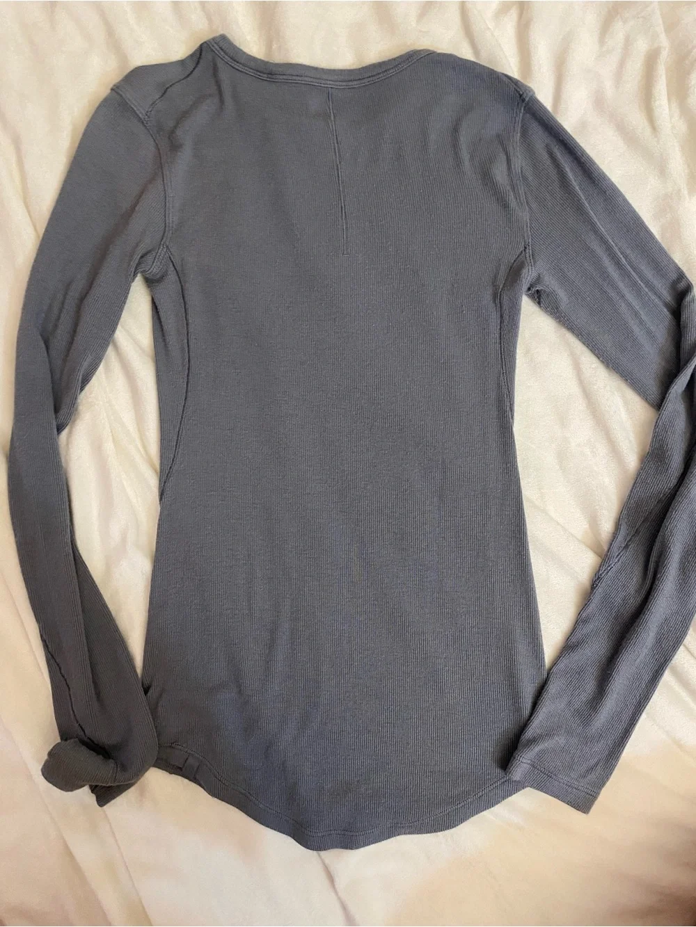 lululemon athletica Long Sleeve Crew Top - Charcoal Gray
